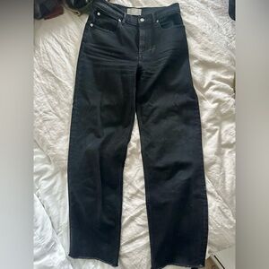 Everlane Way High Wideleg Black Jean 27 Long